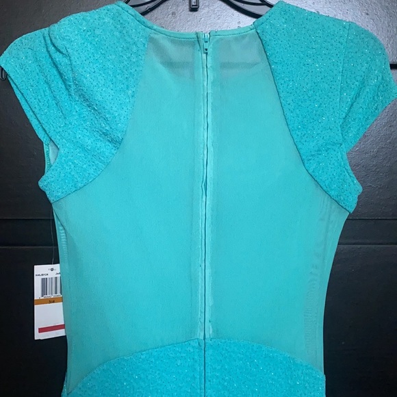 B Darlin Dress - Jade with Glitter - 3/4 - Dance Club - Picture 3 of 4